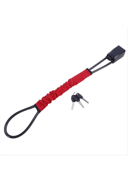 Araba Direksiyon Kilidi Evrensel Emniyet Kemeri Hırsızlık Önleyici Kilit Kırmızı (Yurt Dışından)