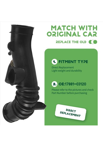 Toyota Camry 1997, 1998 ve 1999 2.2l Motor Hava Girişi Kauçuk Hortumu (Yurt Dışından) indirimleri