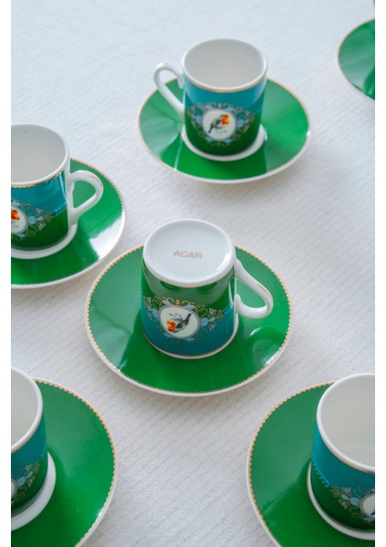 Cybil 6 Kişilik Porselen Kahve Fincan Takımı - 90 ml indirimleri