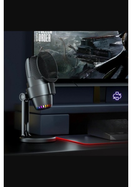 Mv-9 Siyah Rgb USB Oyuncu Yayıncı ve Podcast Için Uyumlu Condenser Mikrofon modelleri