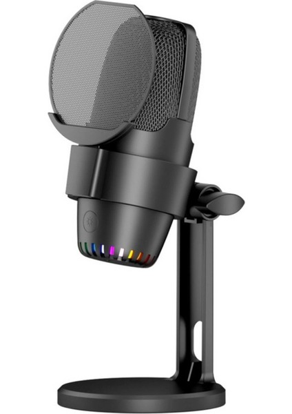 Mv-9 Siyah Rgb USB Oyuncu Yayıncı ve Podcast Için Uyumlu Condenser Mikrofon