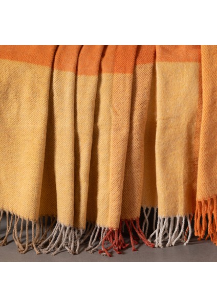 Dıa Scotch Battaniye Turuncu Kahve 200X220 fiyatları