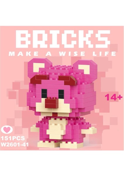 Toy Story Pembe Ayıcık 3D Yapboz Figürü (169 Parça) | Nano Blok Seti Koleksiyon fiyatları