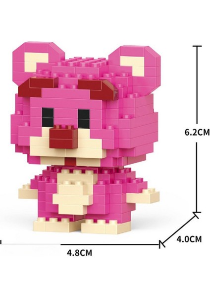 Toy Story Pembe Ayıcık 3D Yapboz Figürü (169 Parça) | Nano Blok Seti Koleksiyon modelleri