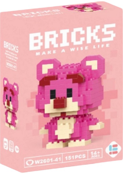 Toy Story Pembe Ayıcık 3D Yapboz Figürü (169 Parça) | Nano Blok Seti Koleksiyon fırsatları