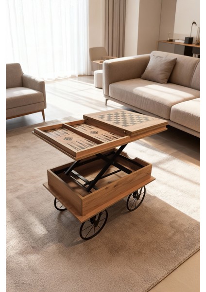 Akıllı Çok Fonksiyonlu Satranç ve Tavla Orta Sehpası fiyatları