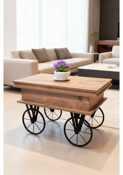 Akıllı Çok Fonksiyonlu Satranç ve Tavla Orta Sehpası