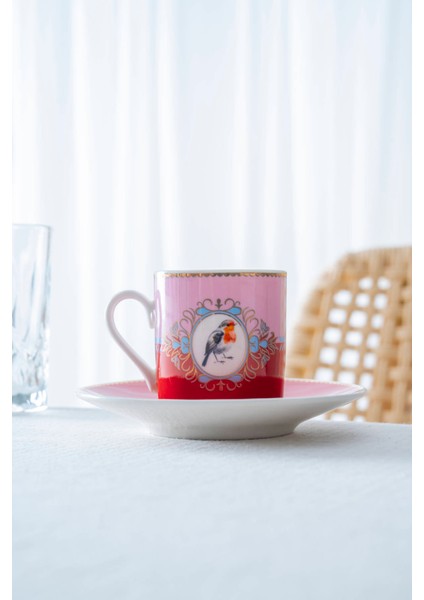 Candy 6 Kişilik Porselen Kahve Fincan Takımı - 90 ml fiyatları