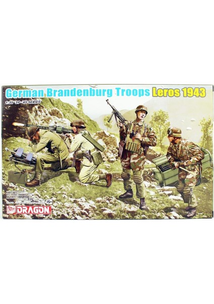 6743 1/35 Ölçek, Alman Branderburg Birlikleri (Leros 1943) Asker Figürleri Plastik Model Kiti indirimleri