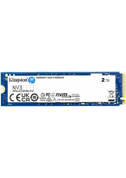 Kıngston SNV3S 2tb Nv3 Nvme 6000/5000MB/S SNV3S/2000G (M.2 2280)