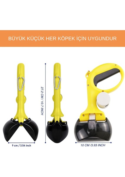 Köpek Dışkı Temizleme Aparatı – Pooper Scooper & Atık Küreği-Portatif,hijyenik Kaka Temizleme (Poşet Dahil) fiyatları