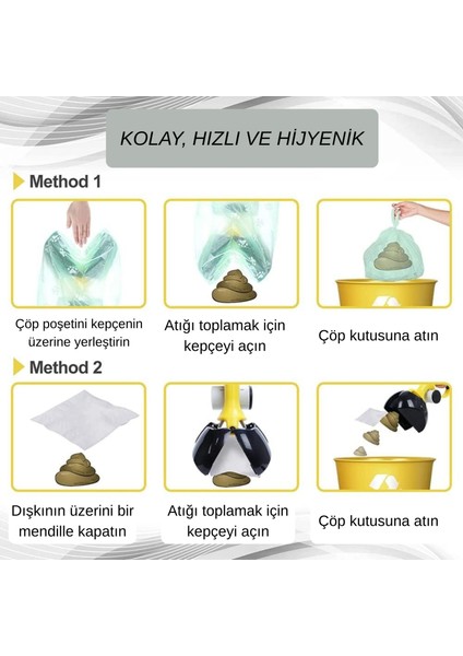 Köpek Dışkı Temizleme Aparatı – Pooper Scooper & Atık Küreği-Portatif,hijyenik Kaka Temizleme (Poşet Dahil) fırsatları