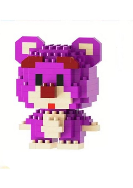 Toy Story Mor Ayıcık 3D Yapboz Figürü (156 Parça) | Nano Blok Seti Koleksiyon