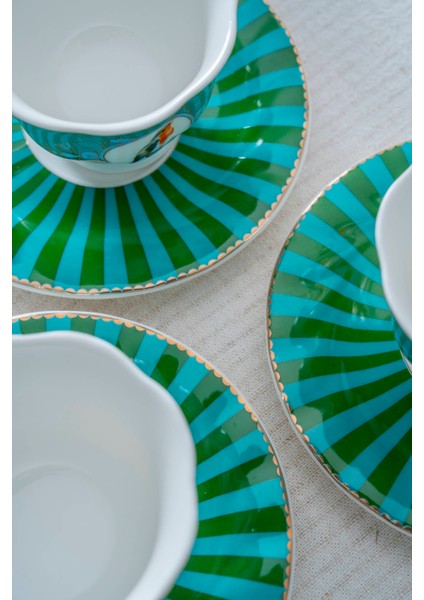 Lumiere 6 Kişilik Porselen Kahve Fincan Takımı - 90 ml indirimleri