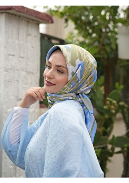 Lavinya Desen Pamuklu Soft Eşarp Kolay Şekil Alan Ütü İstemeyen 90x90 cm Kadın Aksesuarı modelleri