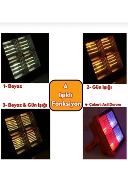 CT-4698 200W Solar LED Projektör Taşınabilir Kumandalı fiyatları