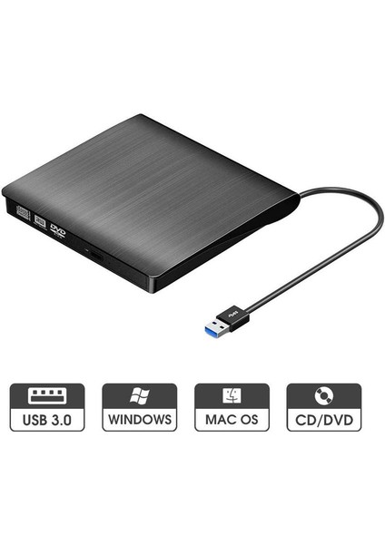Harici DVD Rw USB 3.0 CD DVD Yazıcı Okuyucu fırsatları