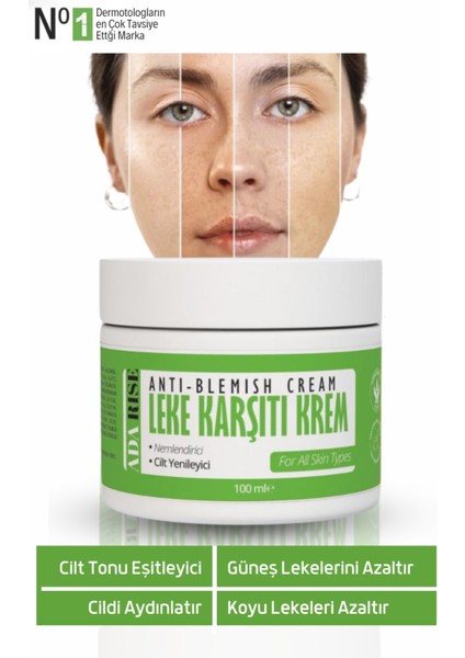 Leke Karşıtı Cilt Beyazlatıcı Aydınlatıcı Bakım Kremi Özel Formül 100 ML fiyatları