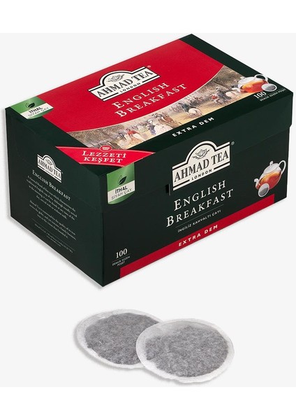 English Breakfast Demlik Poşet Çay 100’lü 320 g modelleri