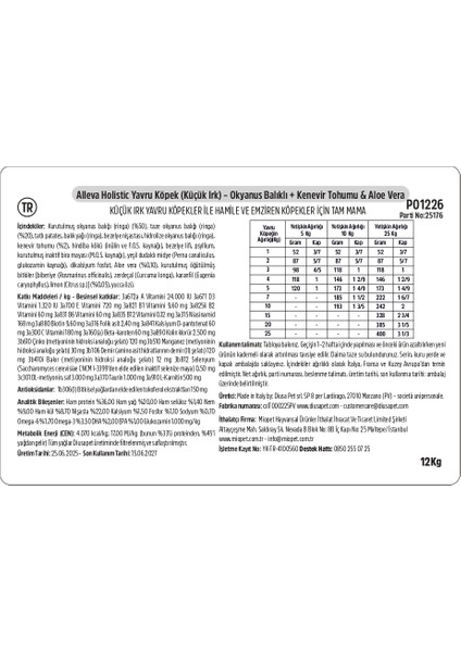 Holistik Balıklı Tahılsız Küçük Irk Yavru Köpek Maması 12 Kg indirimleri