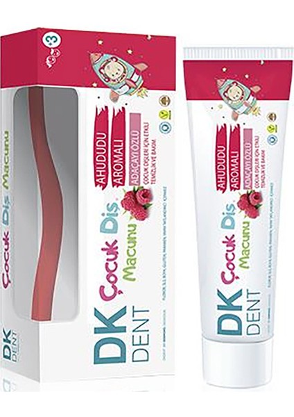 DK Dent Ahududu Aromalı Çocuk Diş Macunu 50 ml + Diş Fırçası fırsatları