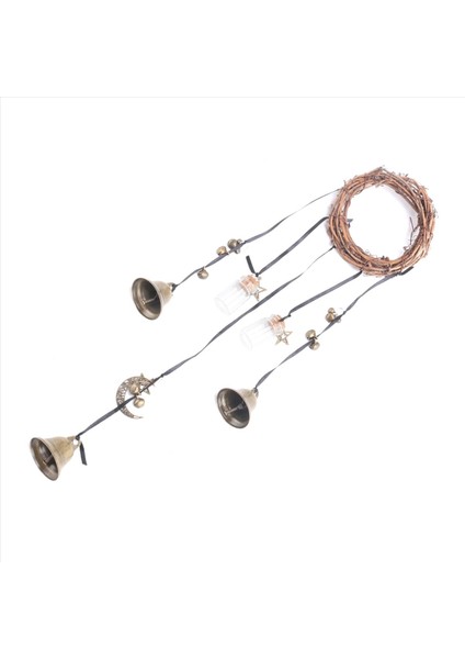 Koruma Için Kapı Düğmesi Için Cadı Çanları, Cadı Rüzgar Çanları Kapı Askı, El Yapımı Rattan Rüzgar Çanları Cadı Dekor (Yurt Dışından) fiyatları