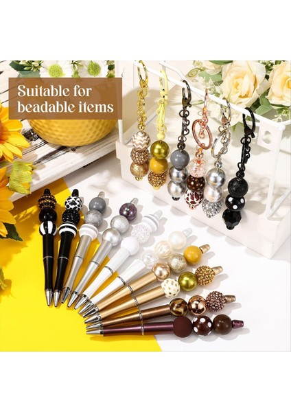 100 Adet Kalem Için 20MM Boncuklar Kalemler Için Rhinestone Boncukları Boncuklu Anahtar Zincirleri Diy Zanaat Kalem Mücevher Yapım Malzemeleri (Yurt Dışından) fırsatları