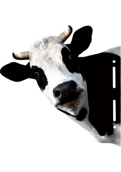 Demir Inek Yard Sanat Sevimli Göze Çekiş Sığır Bahçesi Dekor Dekoratif Metal Sanat Peeping Sığır Çiftlik Evi Hayvan Çit Sanat Dekoru (Yurt Dışından)