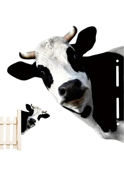 Demir Inek Yard Sanat Sevimli Göze Çekiş Sığır Bahçesi Dekor Dekoratif Metal Sanat Peeping Sığır Çiftlik Evi Hayvan Çit Sanat Dekoru (Yurt Dışından) indirimleri