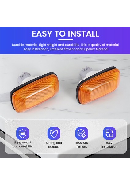 Toyota Land Cruiser 80 90-97 100 98-07 Için 2 Adet Çamurluk Dönüş Sinyali (Yurt Dışından) indirimleri