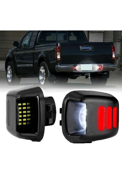 Nissan Navara D40 Için 2 Adet Kırmızı Tüp Smd LED Plaka Lambası (Yurt Dışından) fiyatları