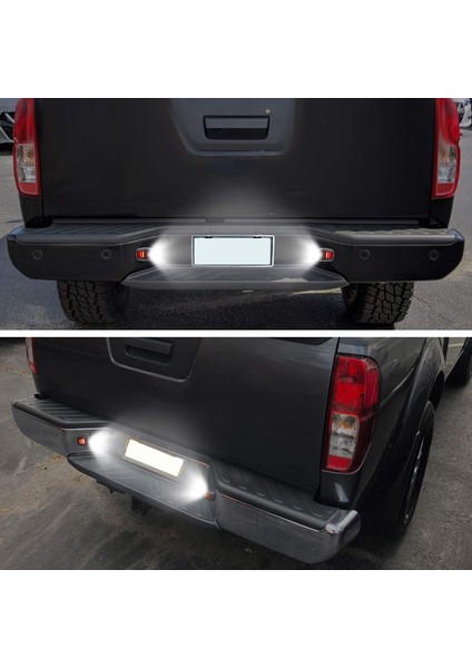 Nissan Navara D40 Için 2 Adet Kırmızı Tüp Smd LED Plaka Lambası (Yurt Dışından) indirimleri