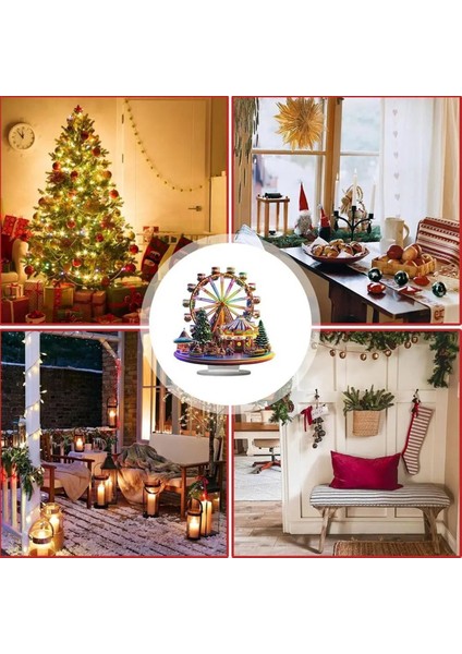 Akrilik Noel Özel Şekli Ferrisweel Masaüstü Süsler 2d Masaüstü Dönüşü Ev Ofis Kitaplık Için Dekor (Yurt Dışından) indirimleri