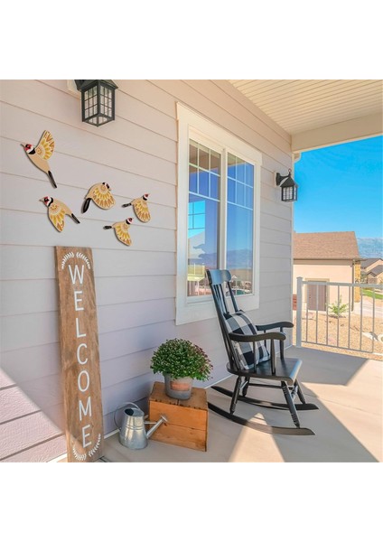 5pcs Ahşap Kuş Duvar Sanat Ahşap Uçan Kuşlar Duvar Dekor Rustik Halk Sanat Duvar Dekor Kuş Sevgilisi Oturma Odası Sarı (Yurt Dışından) fiyatları