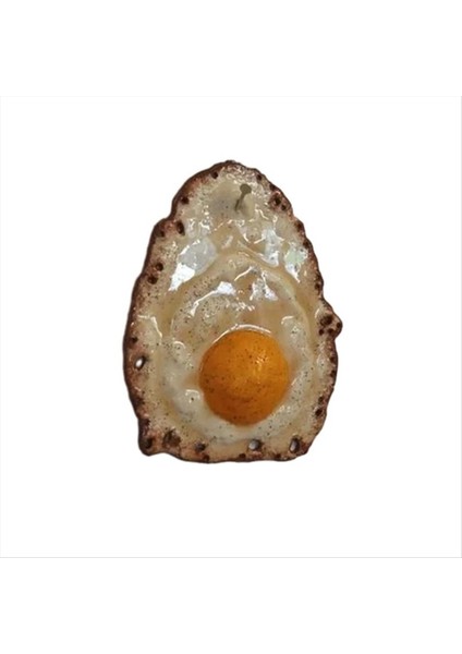 Bir Çivi Üzerinde Asılı Kızarmış Yumurta, Kızarmış Yumurta Heykel Süslemesi, Komik Yumurta Heykelleri Dekorasyon Duvara Atıldı (Yurt Dışından)