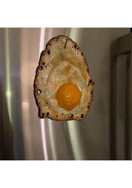 Bir Çivi Üzerinde Asılı Kızarmış Yumurta, Kızarmış Yumurta Heykel Süslemesi, Komik Yumurta Heykelleri Dekorasyon Duvara Atıldı (Yurt Dışından) indirimleri