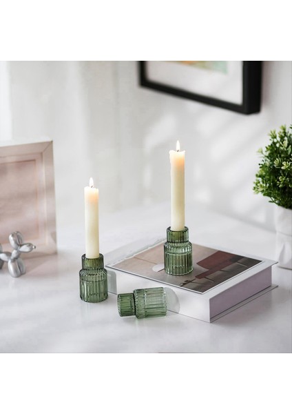 Vintage Candlesticks Yürütülmüş Cam Şamdan Süslemeleri Masa Centerpieces Düğün Noel Ev Dekor (Yurt Dışından) modelleri