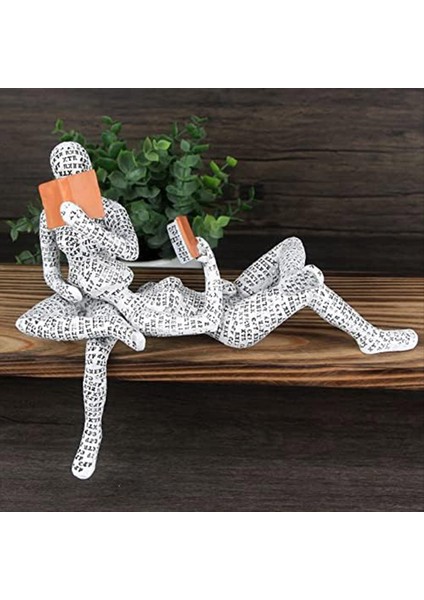 Ev Dekoru Posası Okuma Kadın Heykelcik Heykeli Heykel Odası Dekor Modern Soyut Dekorasyon Raf Masa Masası Dekor (Yurt Dışından) modelleri