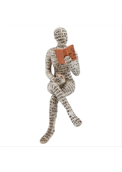 2 Adet Kadın Düşünürler Heykeli Hamur Okuma Kadınlar Figürin Modern Soyut Sanat Heykeli Okuma Kadın Heykel (Yurt Dışından)