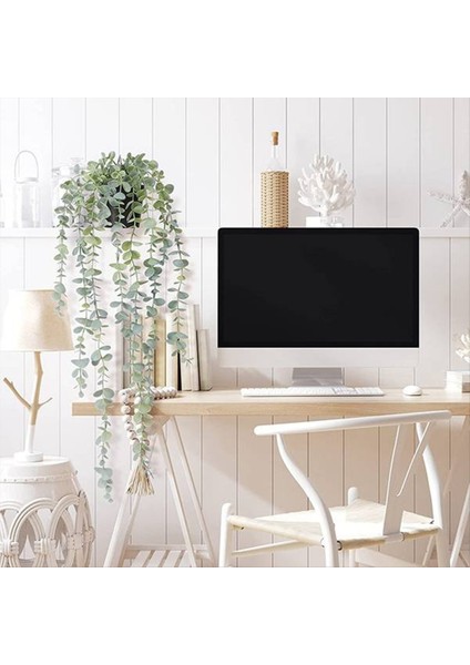 2 Adet Yapay Asılı Bitkiler Saksı Okaliptüs Asılı Bitki Duvar Odası Için Ev Veranda Kapalı Açık Dekor (Yurt Dışından) indirimleri