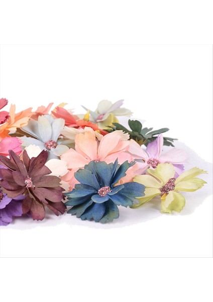 50PCS Ipek Papatya Başı Mini Ev Düğün Dekorasyon Diy Karalama Defteri Noel Çelenk Başlıkları Yapay Papatya Başları (Yurt Dışından) indirimleri