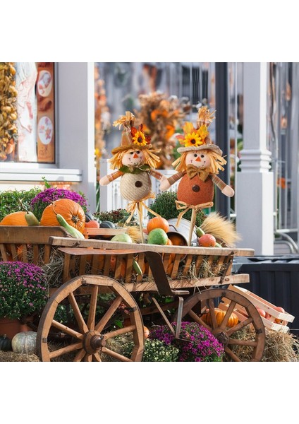 4pcs Şükran Dekorasyonları Hasat Sezon Korkular Sopa Bebek Sonbahar Ev Dekorasyon Eklentisi (Yurt Dışından) indirimleri