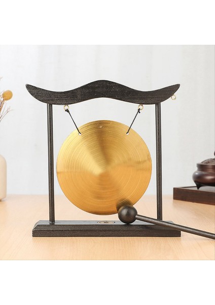 Mini Masaüstü Gong Masa Rüzgar Çamlağı Perküsyon Enstrüman Zil Gongs Ev Dekoru Ev-Kulübesi -D (Yurt Dışından) fiyatları