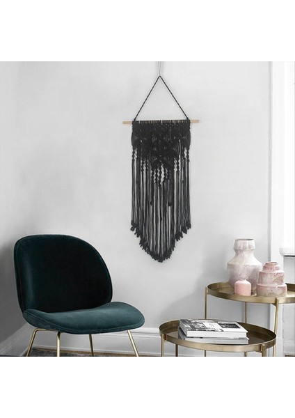 C-Wall Asma Örme Goblen Stili El Dokunmuş Goblen Macrame Ev Dekorasyonları (Yurt Dışından) indirimleri