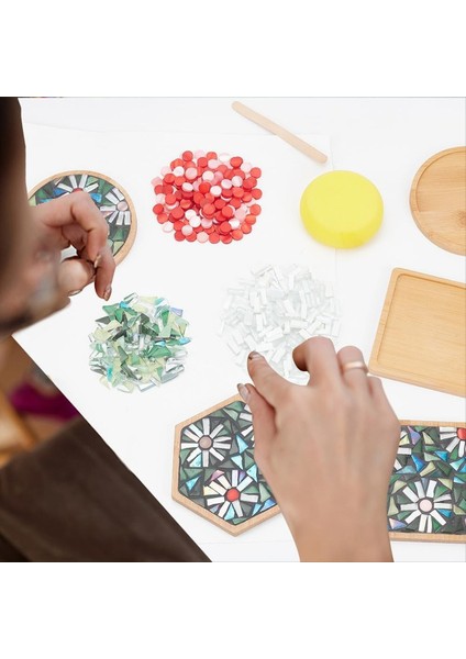 3 Stil Diy Mozaik Zanaat Seti Çiçek Mozaik Bambu Coaster El Yapımı Sanat Ev Dekorasyonu Için Set (Yurt Dışından) indirimleri