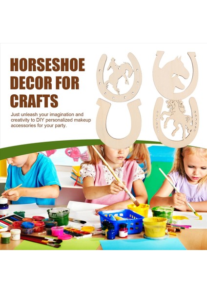48 Pcs At Nalı Şekilli Ahşap Kesimler El Sanatları Için Bitmemiş Ahşap Atlar Küçük Kovboy Parti Dekorasyonları (Yurt Dışından) indirimleri