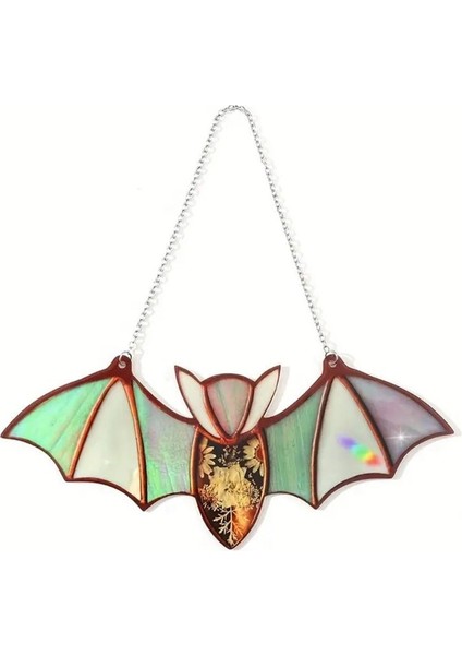 Cadılar Bayramı Vitray Suncatcher Pencere Asılı Akrilik Duvar Sanatı Suncatcher Dekorasyon Hayaletler Festivali Renkli, C (Yurt Dışından)