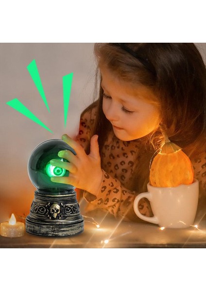 Cadılar Bayramı Kristal Top Dekorasyon Kristal Top LED Gotik Dekorasyon Pil Güçlü Kristal Top Ev Dekoru Süsleri (Yurt Dışından) fırsatları