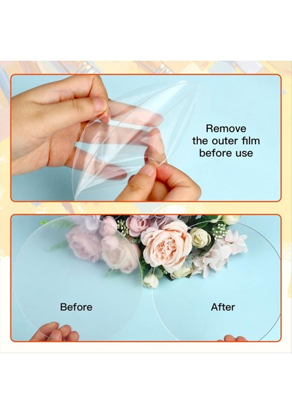 Cadılar Bayramı Noel Süsü Dıy Craft (6 Inç) Için 30 Adet Akrilik Çemberler, Yuvarlak Akrilik Boşluklar Yuvarlak Diskler Yuvarlak (Yurt Dışından) fırsatları