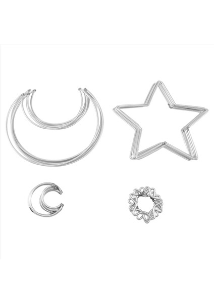 Moon Star Dream Catcher Metal Hoop Yüzükler Çember Macrame Için Dıy Craft Dream Catcher Yapan Ev Duvar Asma Dekorasyon (Yurt Dışından)